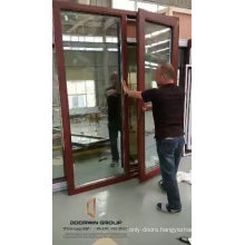 NewYork Wood framed glass wood exterior doors with transom